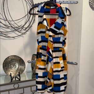 🆑earance New York & Company Colorful Geometric dress